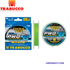 Шнур плетёный Trabucco Dyna-Tex PWG X8 размотка 300м салатовый